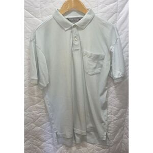 David Taylor Men's Medium Short‎ Sleeve Pullover Sky Blue Polo Shirt